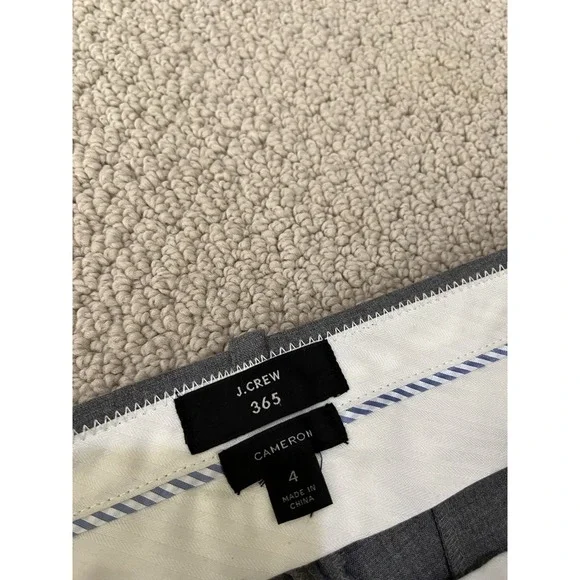 j crew 365 cameron women grey ankle pants size 4 - Picture 2 of 9